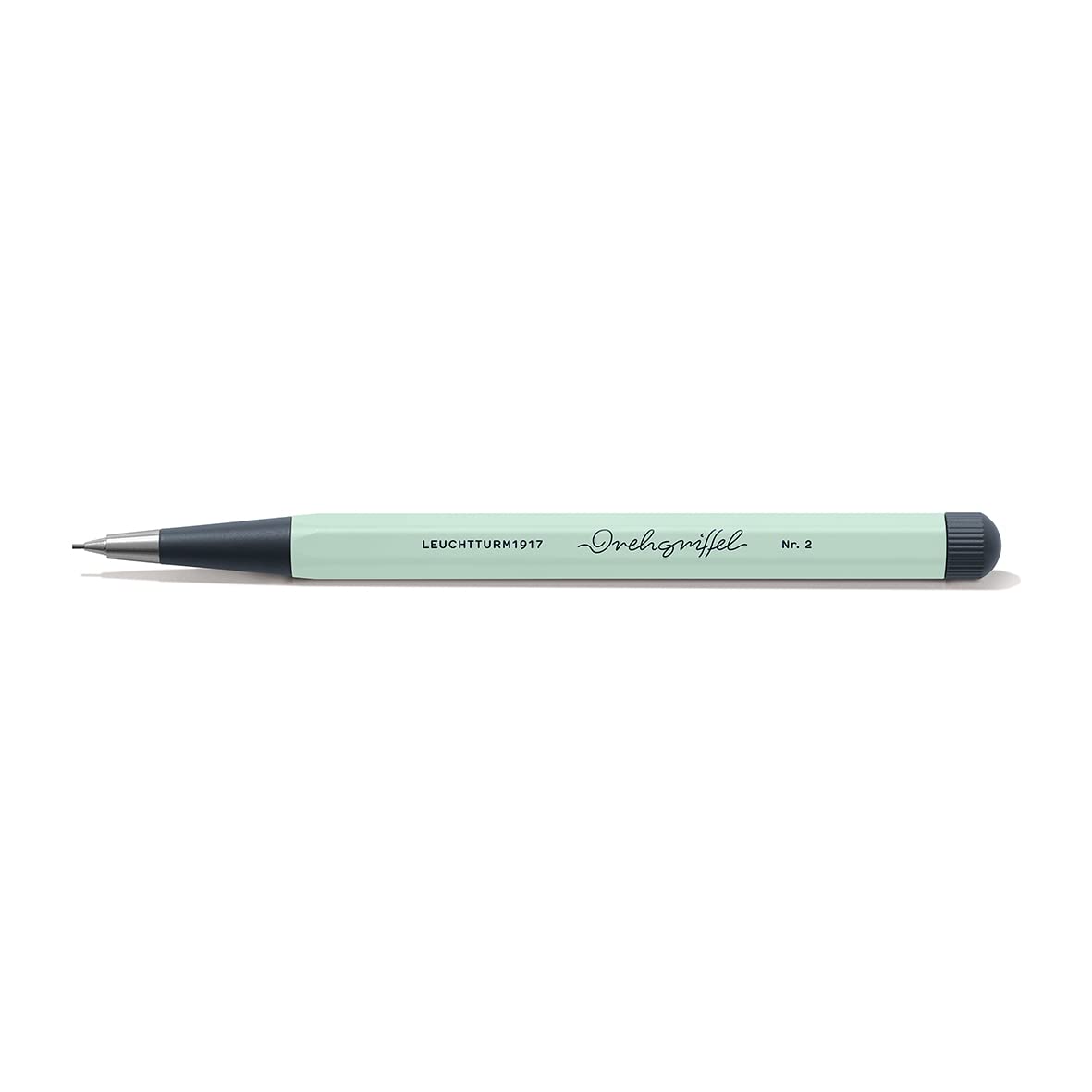 LEUCHTTURM1917 - Drehgriffel Mechanical Pencil - Refillable Writing Stylus with 0.7 mm HB Graphite Lead (Light Grey)