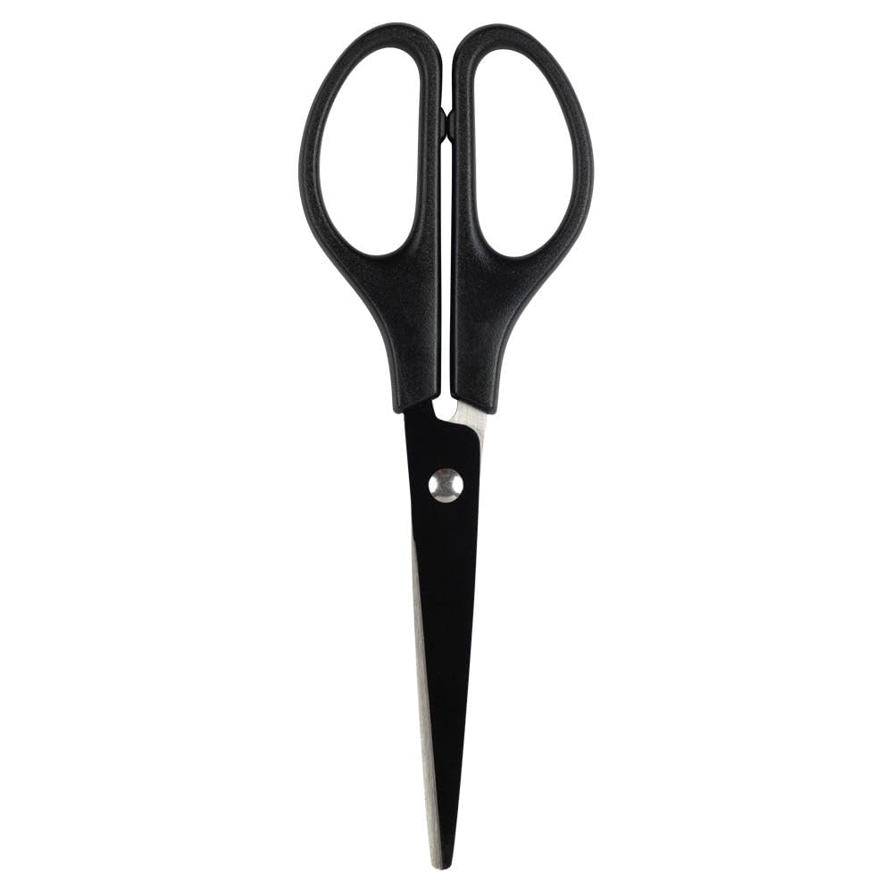 JAM PAPER Multi-Purpose Precision Scissors - 8 Inch - Neon Lime Green - Ergonomic Handle & Stainless Steel Blades - Sold Individually