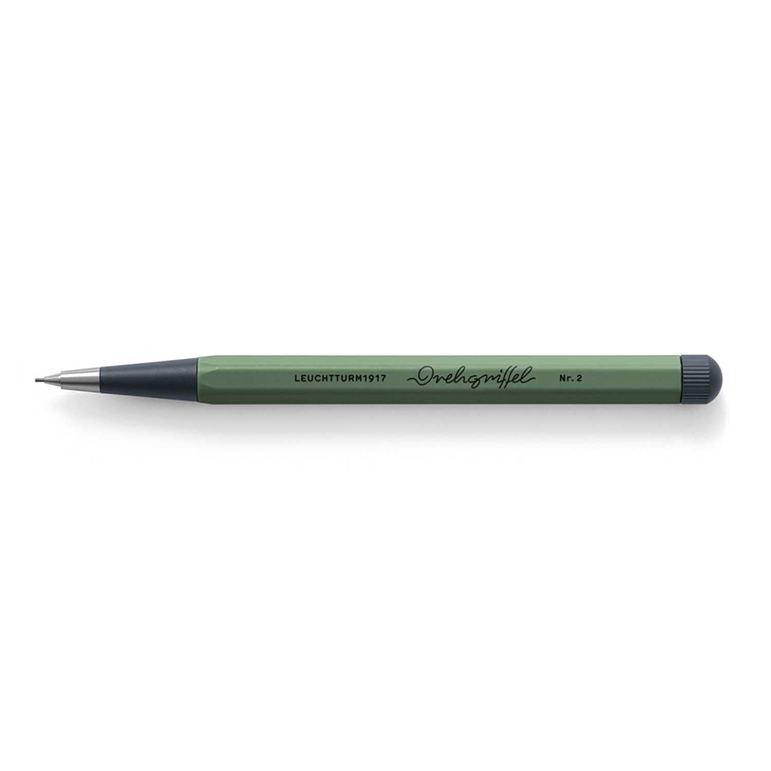 LEUCHTTURM1917 - Drehgriffel Mechanical Pencil - Refillable Writing Stylus with 0.7 mm HB Graphite Lead (Light Grey)