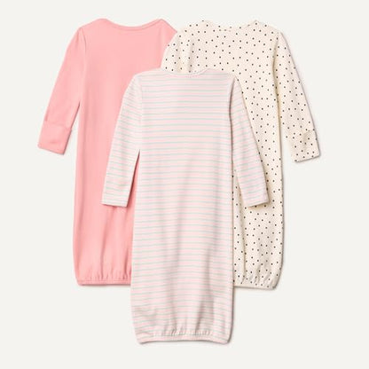 Amazon Essentials Unisex-Baby Long Sleeve Sleeper Cotton Gown
