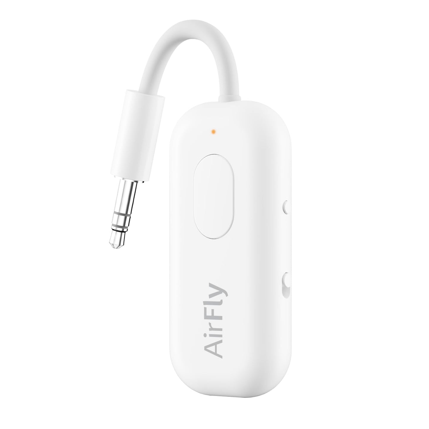 AirFly Pro 2 Deluxe – Bluetooth Adapter for Airplane, Pair 2 AirPods or Wireless Headphones – 3.5mm AUX Bluetooth Transmitter/Receiver for Cars, Boats, Treadmills, TVs – Airplane Travel Essentials