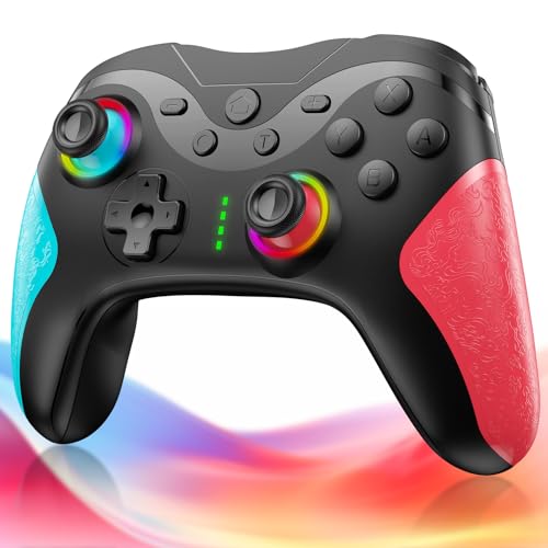 Matbip 2 Pack wireless controller for P4, wireless P4 controller with dual vibration, Turbo, type-c port (Black and White) Radio