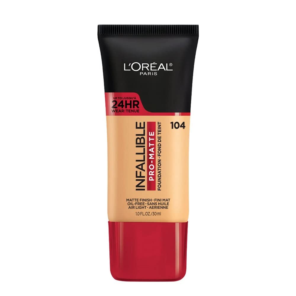 L'Oreal Paris Makeup Infallible Pro-Matte Liquid Longwear Foundation, 105 Natural Beige, 1 fl; oz.