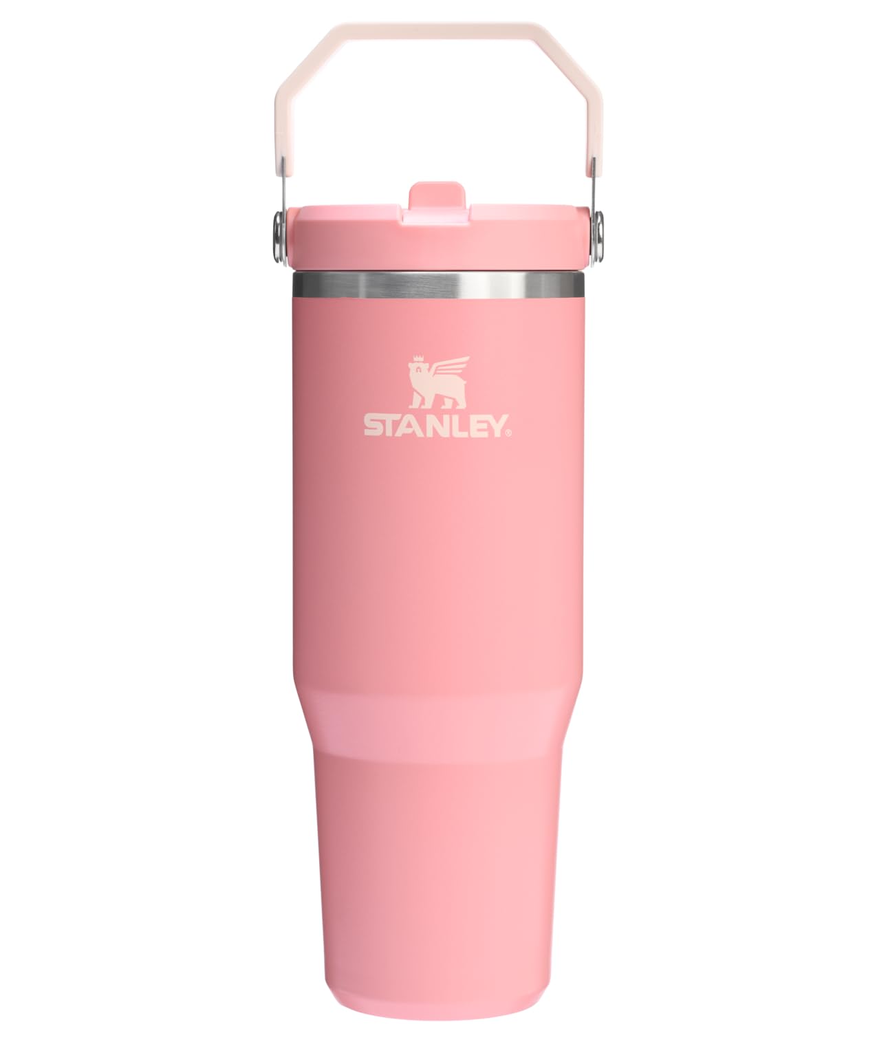 Stanley IceFlow Flip Straw Tumbler with Handle 30 oz | Twist On Lid and Flip Up Straw | Leak Resistant Water Bottle | Insulated Stainless Steel |BPA-Free | Lilac