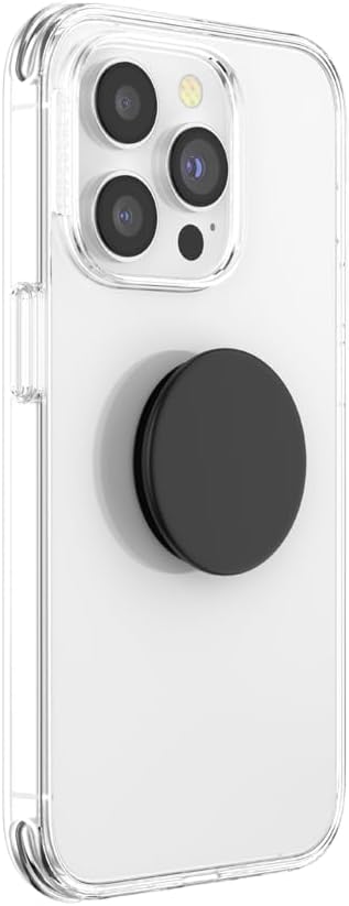 ​​​​PopSockets Phone Grip with Expanding Kickstand, Adhesive Grip - Black