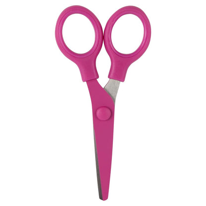 JAM PAPER Multi-Purpose Precision Scissors - 8 Inch - Neon Lime Green - Ergonomic Handle & Stainless Steel Blades - Sold Individually