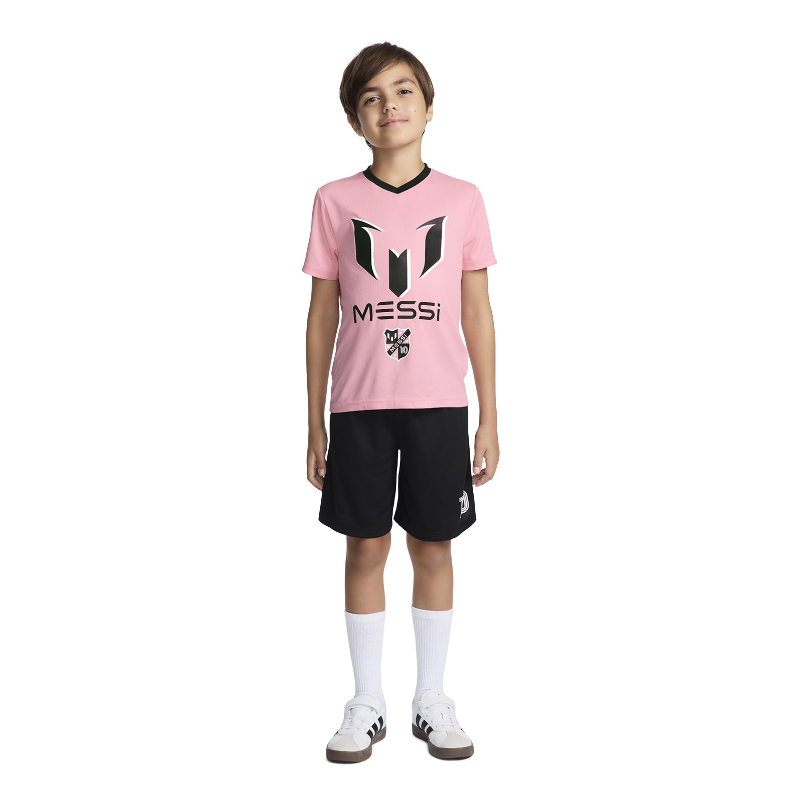 boys Lifestyle Short Sleeve 2-piece Set, Slim-fit Jersey Set With Top & Shorts