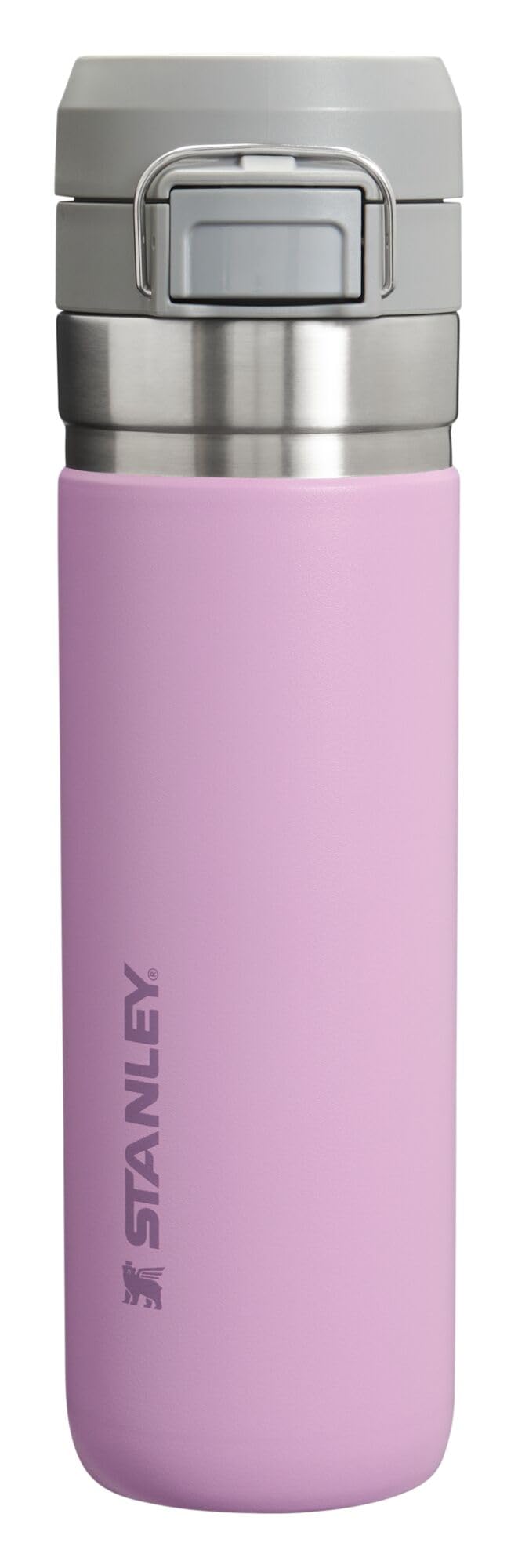 Stanley Quick Flip GO Water Bottle 24 oz | Push Button Lid | Leakproof and Packable for Travel and Sports | Insulated Stainless Steel | BPA-Free | Azure
