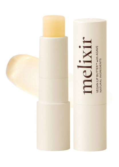 Melixir Vegan Lip Butter #02 Nude Crumble(Tinted) (+11 more colors), Bee Free, Petrolatum Free, Deep Nourishing Plant-Based Vegan Chapstick, Lip Balm for Dry, Cracked and Chapped Lips