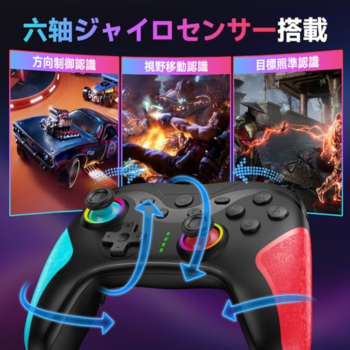 Matbip 2 Pack wireless controller for P4, wireless P4 controller with dual vibration, Turbo, type-c port (Black and White) Radio
