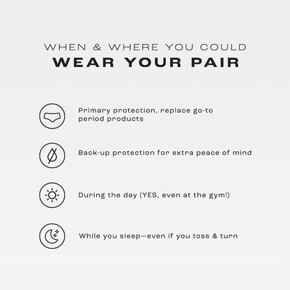 Bambody Absorbent Panties, Period Underwear for Women and Teens - All-Day Long - Overnight Protection- Postpartum, Leakproof