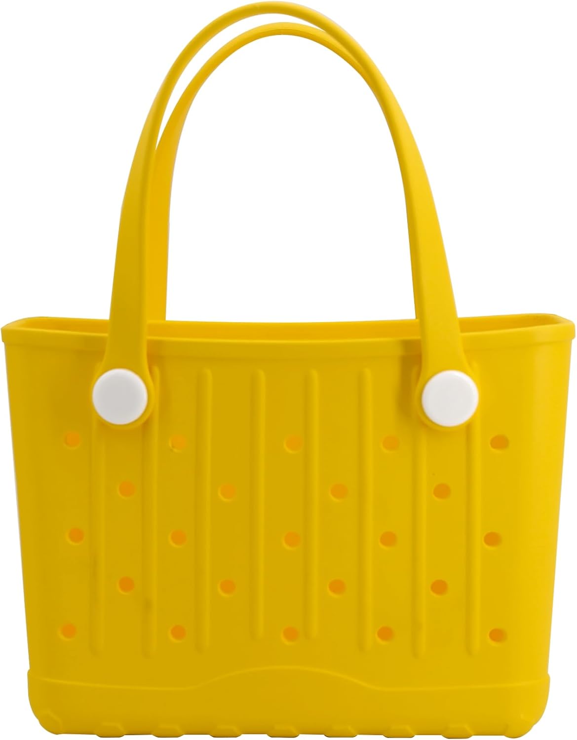 Rubber Tote Bag Small Beach Bag Waterproof Travel Bags Washable Tote Portable Open Handbag for Sports Beach Boat Outdoor