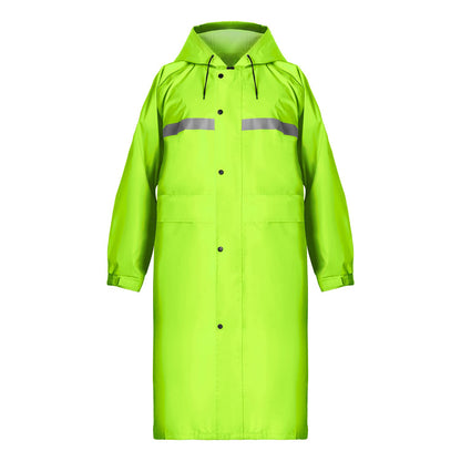 Coralrain Long Hooded Raincoat Safety Waterproof Emergency Rain Jacket Poncho for Men Women Adults