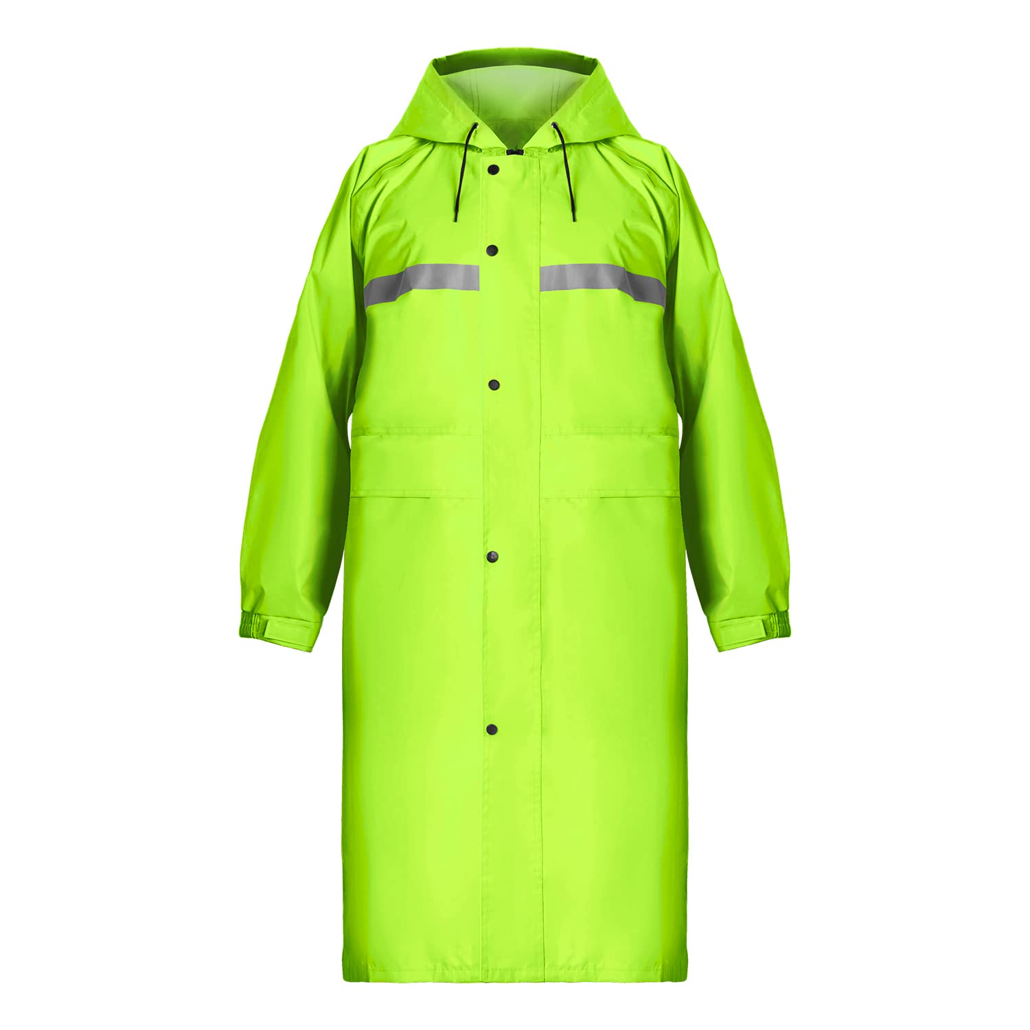 Coralrain Long Hooded Raincoat Safety Waterproof Emergency Rain Jacket Poncho for Men Women Adults