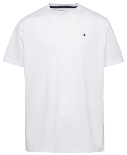 Tommy Hilfiger Boys' Short Sleeve Solid V-Neck T-Shirt, Soft, Comfortable, Relaxed Fit