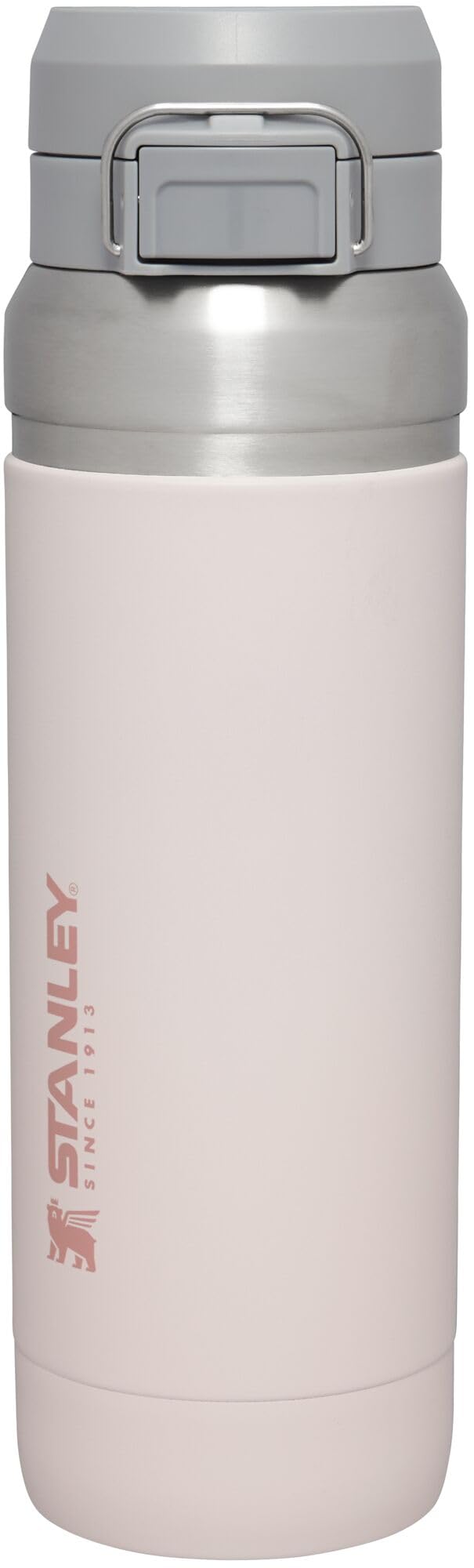 Stanley Quick Flip GO Water Bottle 24 oz | Push Button Lid | Leakproof and Packable for Travel and Sports | Insulated Stainless Steel | BPA-Free | Azure