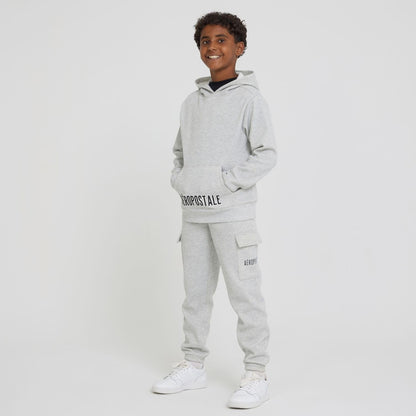 AEROPOSTALE Boys 3 Piece Outfit Set - Fleece Pullover Hoodie, Cargo Sweatpants, T-Shirt, Boys Activewear Set, Sizes 4-12