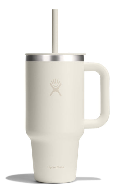 Hydro Flask 32 Oz Travel Tumbler with Handle, Lid and Straw - Insulated Stainless Steel in Holiday Punch
