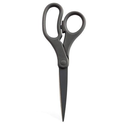 JAM PAPER Multi-Purpose Precision Scissors - 8 Inch - Neon Lime Green - Ergonomic Handle & Stainless Steel Blades - Sold Individually