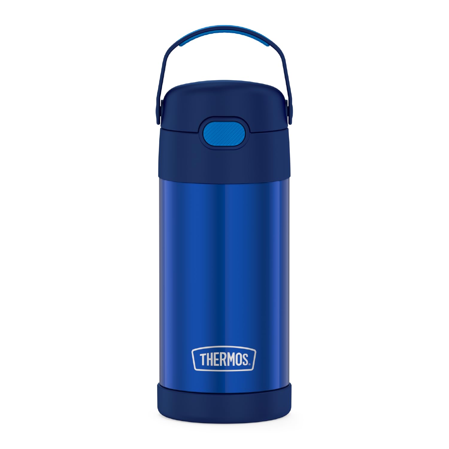 THERMOS FUNTAINER Water Bottle with Straw - 12 Ounce - Kids Stainless Steel Vacuum Insulated Water Bottle with Lid, Mod Flowers