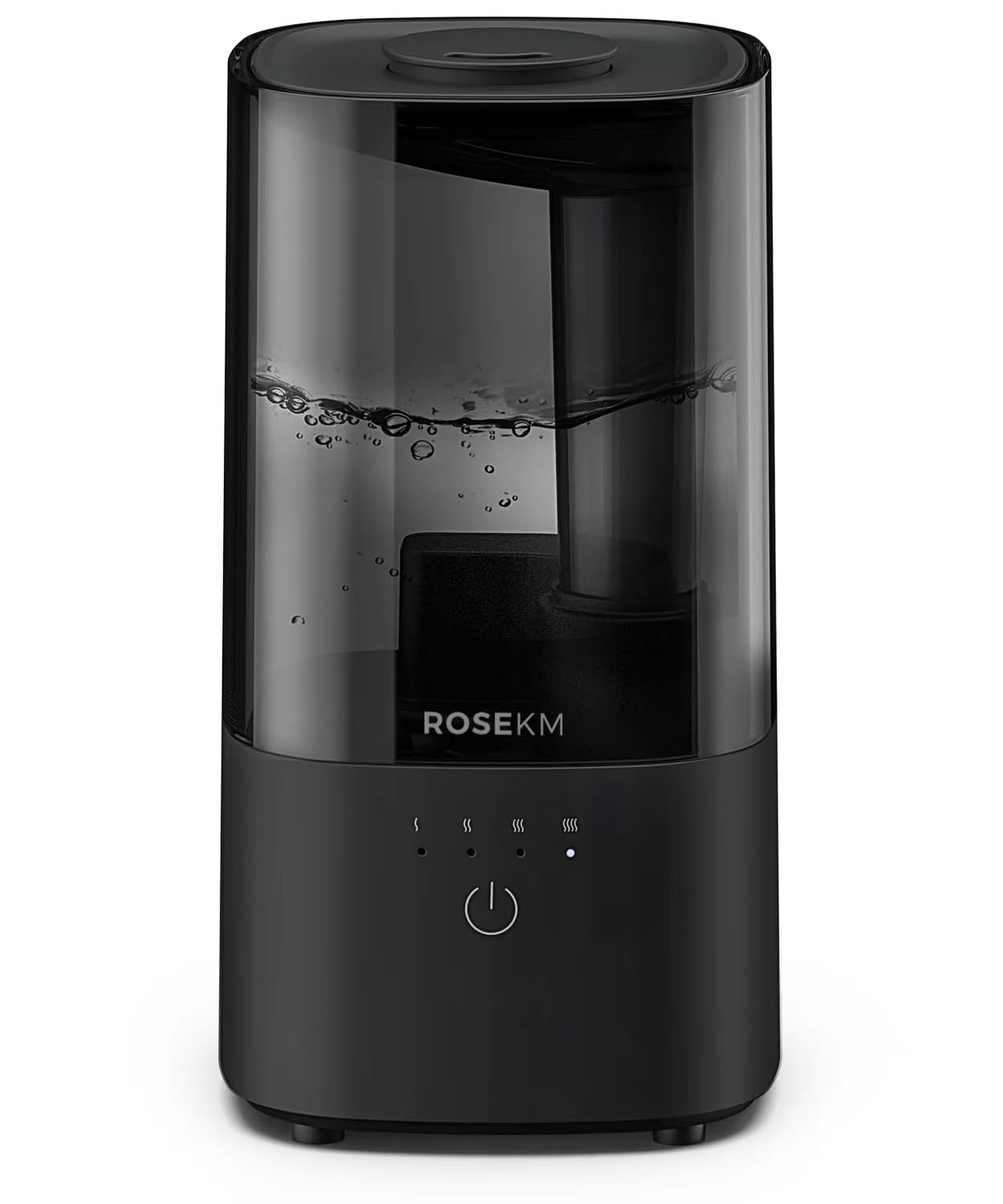 Humidifiers for Bedroom, 2.0L Cool Mist Humidifier for Home Plant and Baby Nursery, Quiet Ultrasonic Humidifier with 360° Nozzle, Auto Shut-Off, Filterless, Black