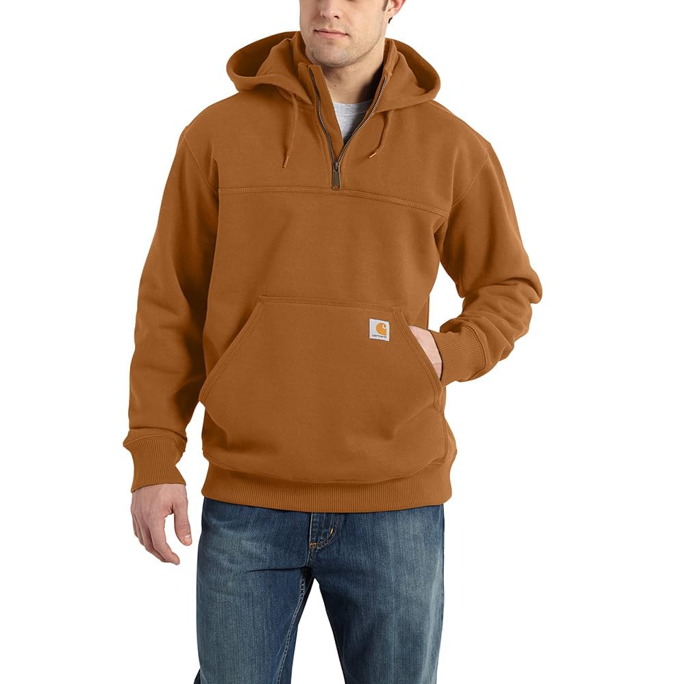 Carhartt mens Rain Defender Loose Fit Heavyweight Quarter-zip Sweatshirt