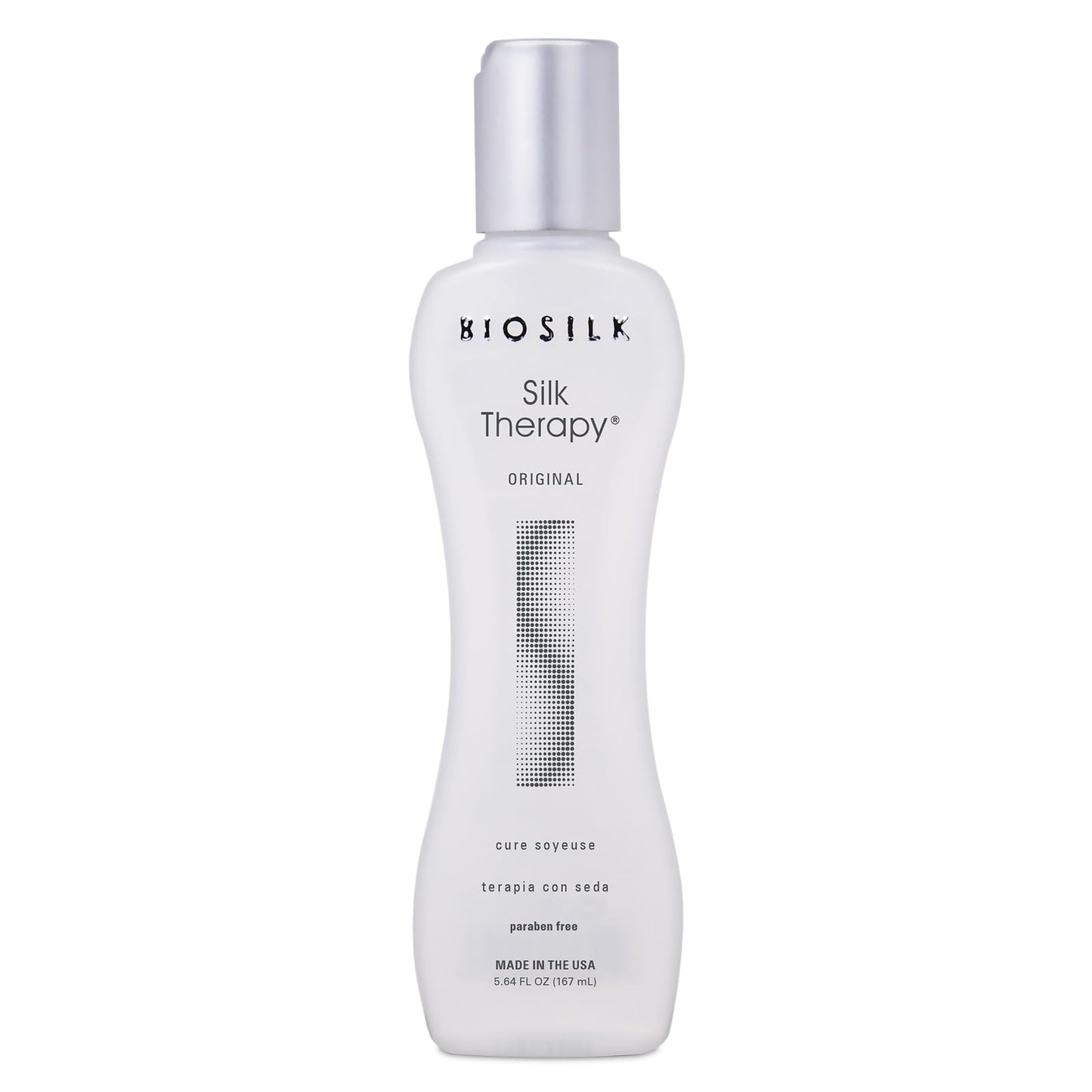 BioSilk Silk Therapy Original Cure, Reconstructing Treatment For Adding Shine & Helping Prevent Split Ends, Sulfate, Paraben, & Cruelty-Free, 12 Oz