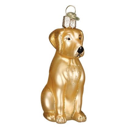 Old World Christmas Black Labrador Dog Collection Glass Blown Ornaments for Christmas Tree 3.75 x 1.5