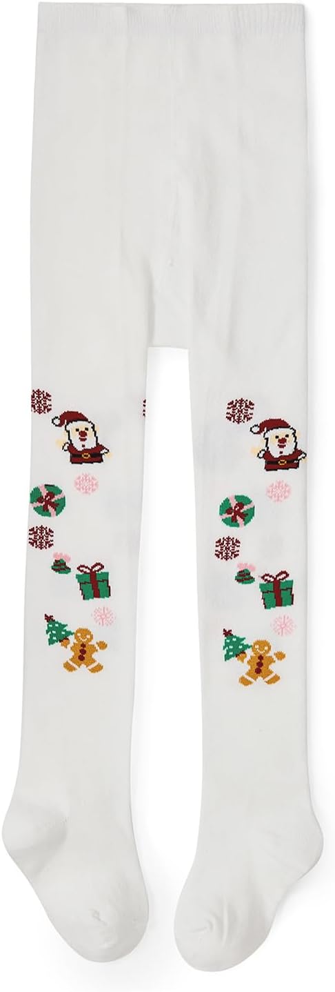 Century Star Girls Christmas Tights - Ultra Soft & Warm Leggings, Toddler Stockings, Party Outfit
