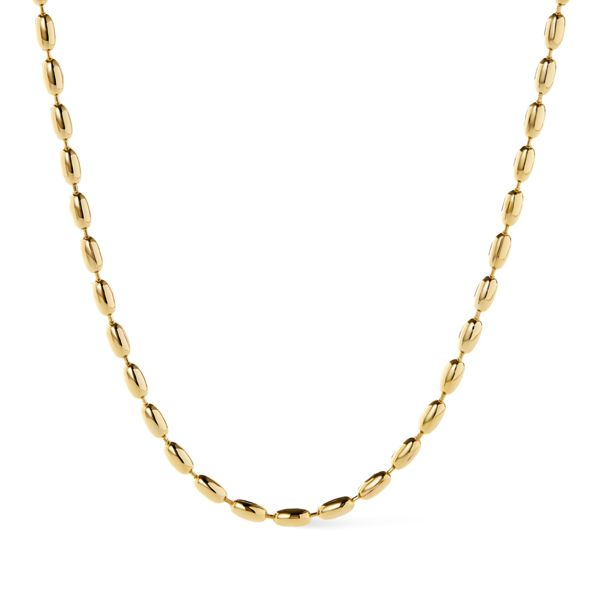 Ana Luisa Jewelry Gold Plated Chain Necklaces for Women - Assorted 14K Gold Plated Styles, Hypoallergenic Jewelry - Dainty Layering Trendy Styles with Herringbone & Paperclip Designs - Gifts for Women