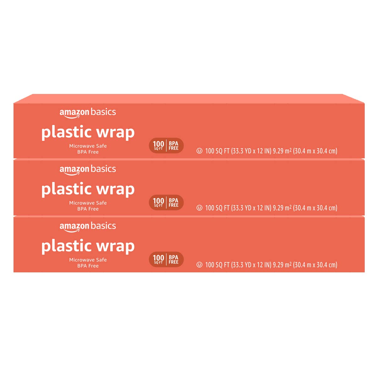 Amazon Basics Plastic Wrap, 200 Sq Ft, Pack of 1