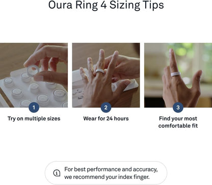 Oura Ring 4 - Silver - Size 9 - Size Before You Buy