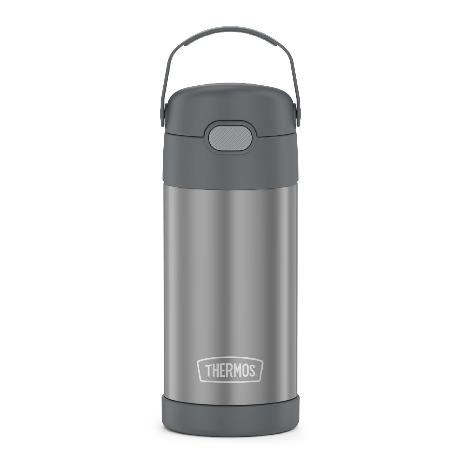 THERMOS FUNTAINER Water Bottle with Straw - 12 Ounce - Kids Stainless Steel Vacuum Insulated Water Bottle with Lid, Mod Flowers