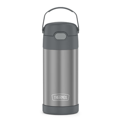 THERMOS FUNTAINER Water Bottle with Straw - 12 Ounce - Kids Stainless Steel Vacuum Insulated Water Bottle with Lid, Mod Flowers
