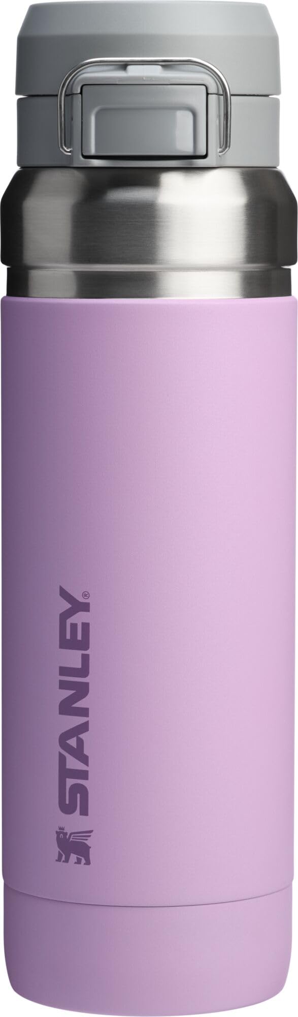 Stanley Quick Flip GO Water Bottle 24 oz | Push Button Lid | Leakproof and Packable for Travel and Sports | Insulated Stainless Steel | BPA-Free | Azure
