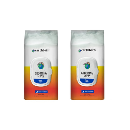 earthbath, Hypo-Allergenic Grooming Wipes - Fragrance Free Dog Wipes for Paws and Butt, Best Pet Wipes for Dogs with Sensitive Skin, Made in USA, Cruelty-Free Dog Cleaning Wipes - 100 Count (2 Pack)
