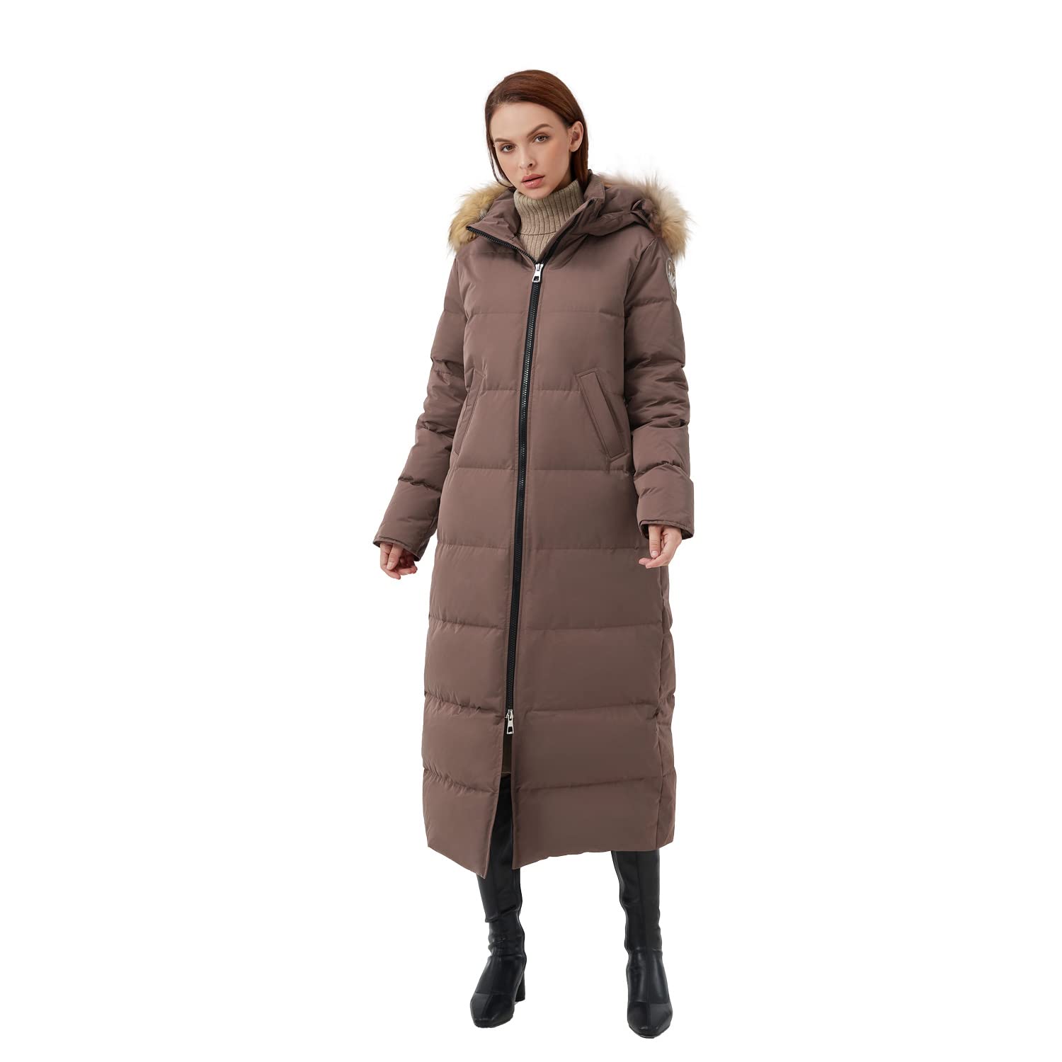 Fitouch Women's Waukee Long Down Coat Parka Jacket | 750+ Fill Power | Full-Length
