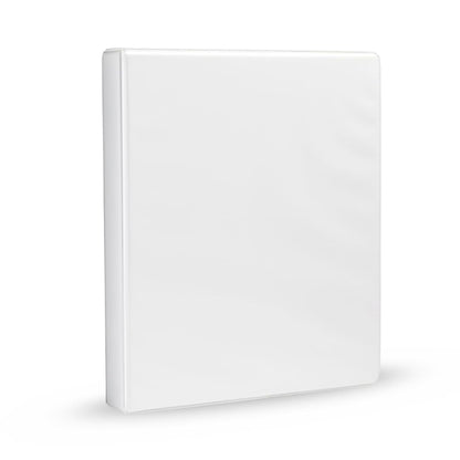 Amazon Basics 3-Ring Binder, 1-Inch - White 1 Pack