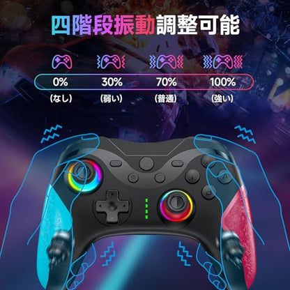 Matbip 2 Pack wireless controller for P4, wireless P4 controller with dual vibration, Turbo, type-c port (Black and White) Radio