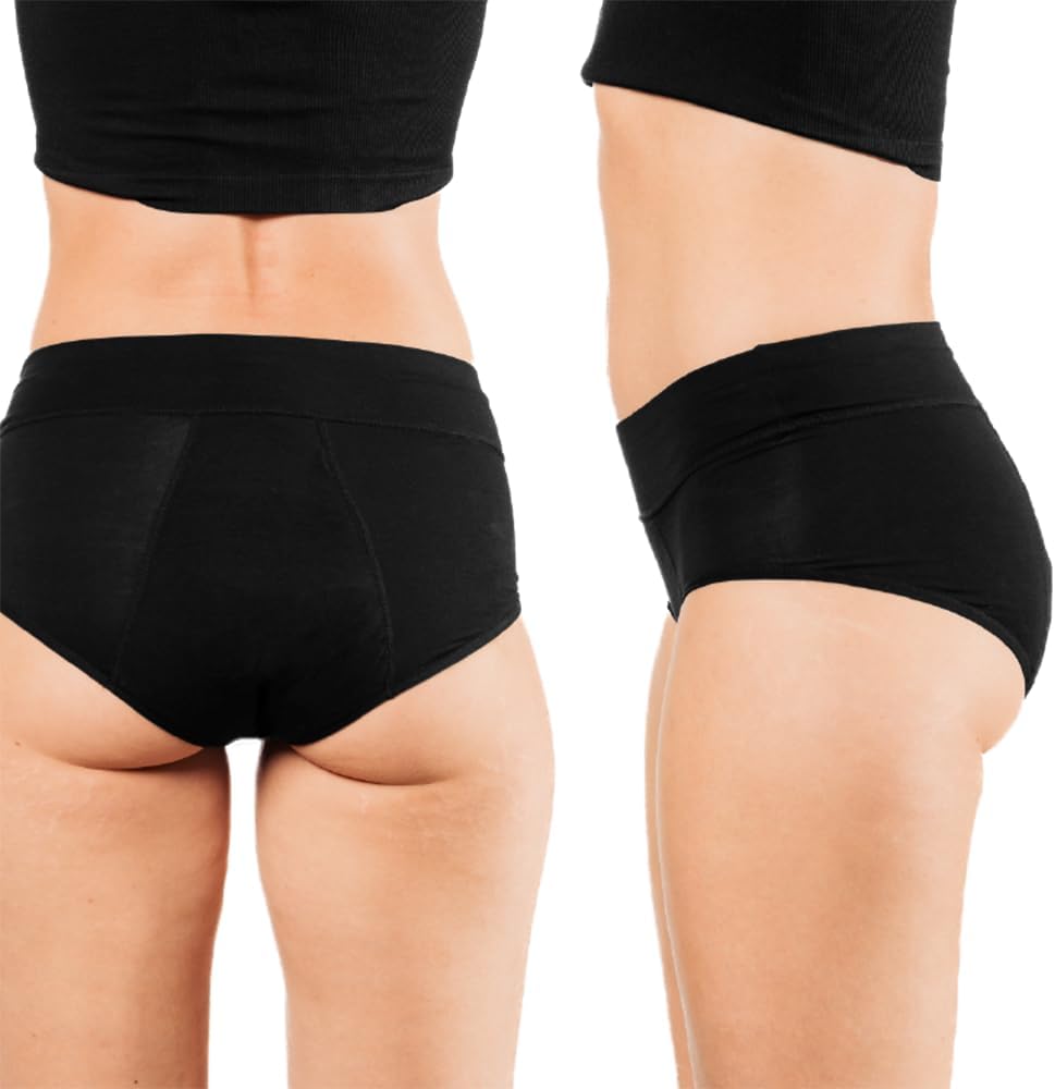 Bambody Absorbent Panties, Period Underwear for Women and Teens - All-Day Long - Overnight Protection- Postpartum, Leakproof