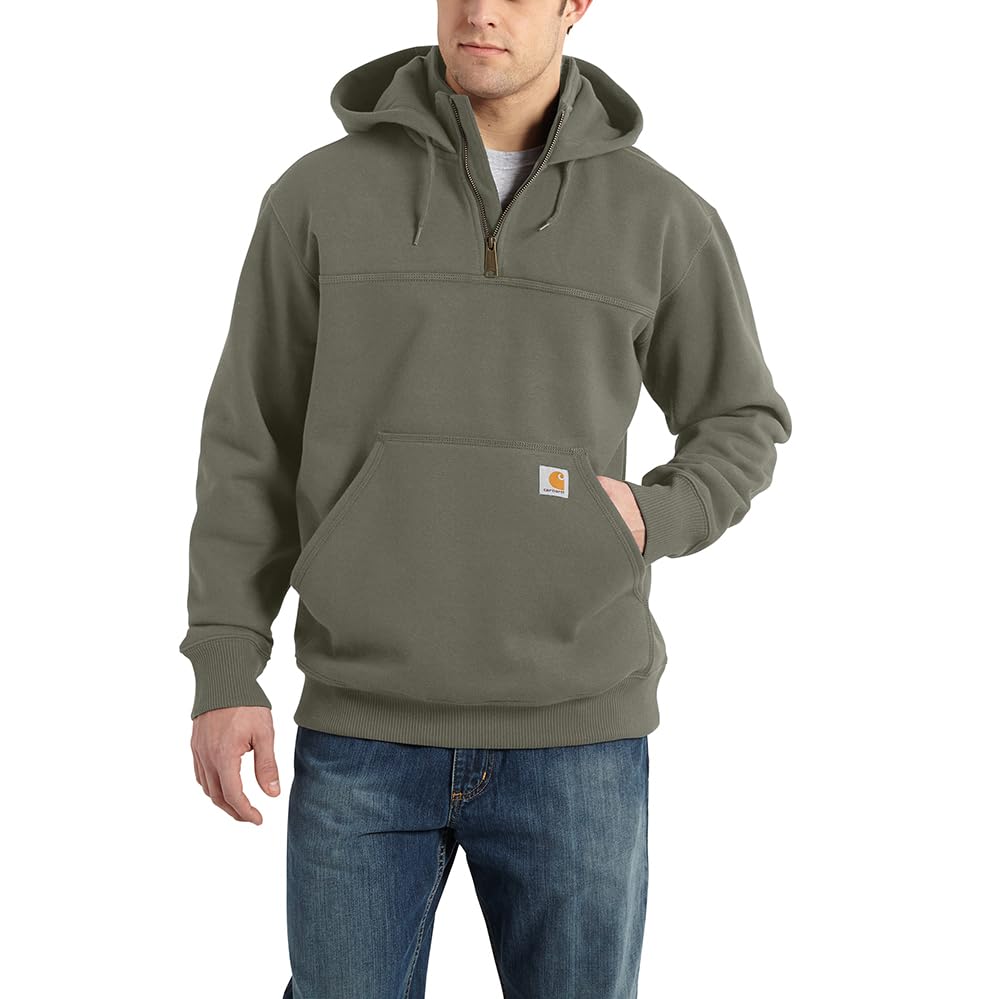 Carhartt mens Rain Defender Loose Fit Heavyweight Quarter-zip Sweatshirt