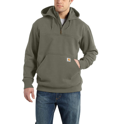 Carhartt mens Rain Defender Loose Fit Heavyweight Quarter-zip Sweatshirt