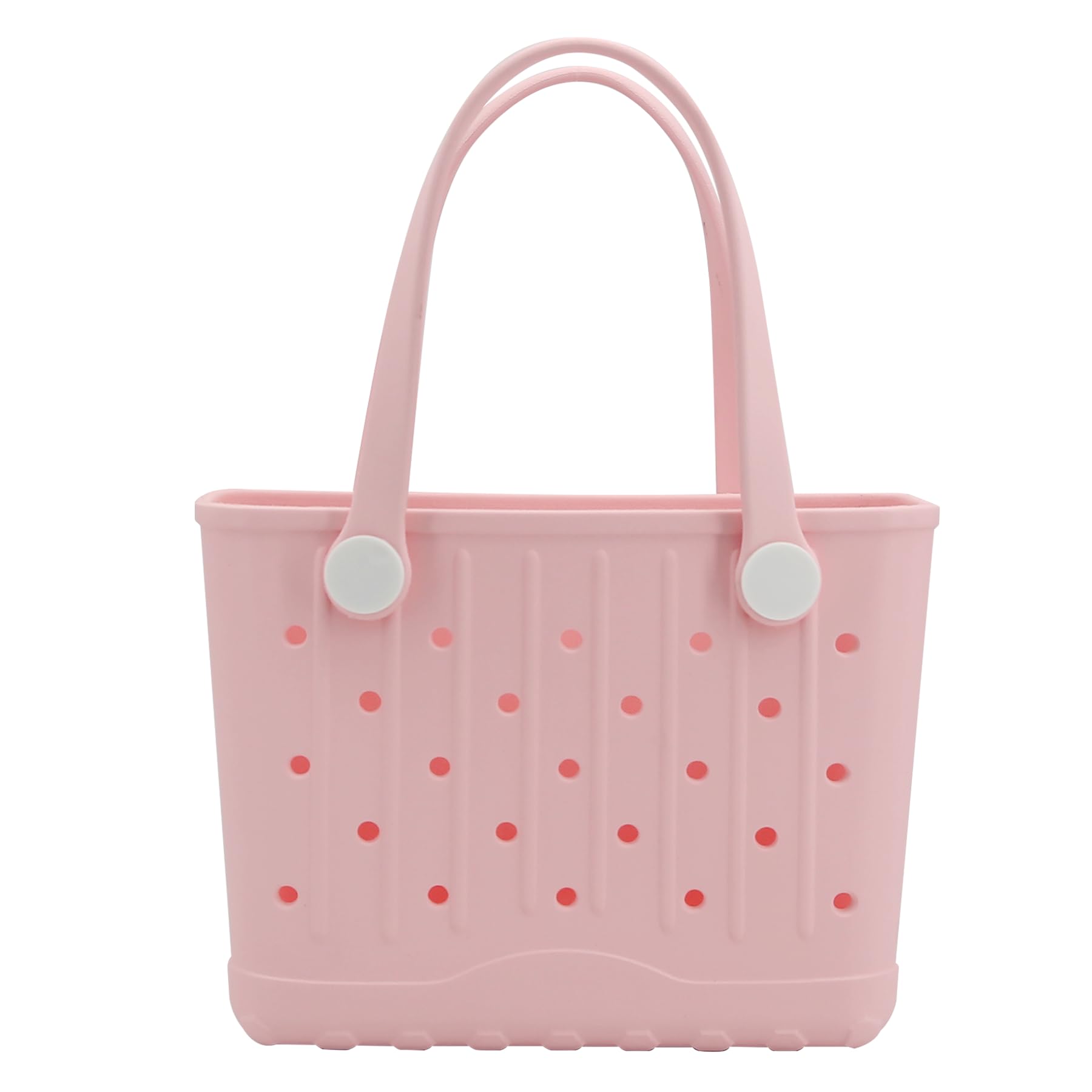 Rubber Tote Bag Small Beach Bag Waterproof Travel Bags Washable Tote Portable Open Handbag for Sports Beach Boat Outdoor