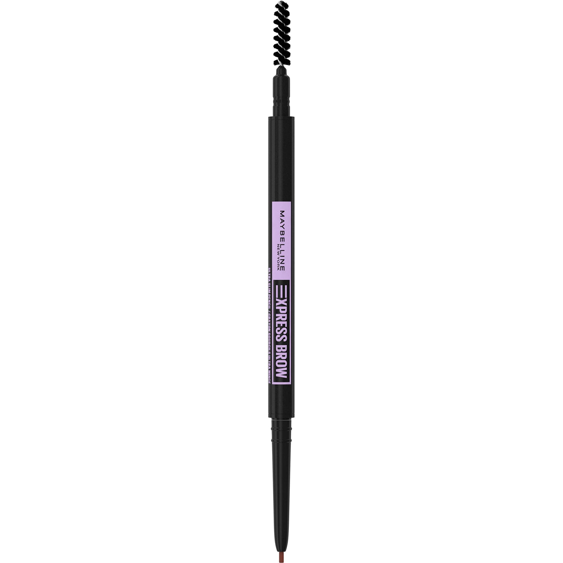 Maybelline Express Brow Ultra Slim Eyebrow Makeup, Brow Pencil with Precision Tip and Spoolie for Defined Eyebrows, Soft Brown, 1 Count