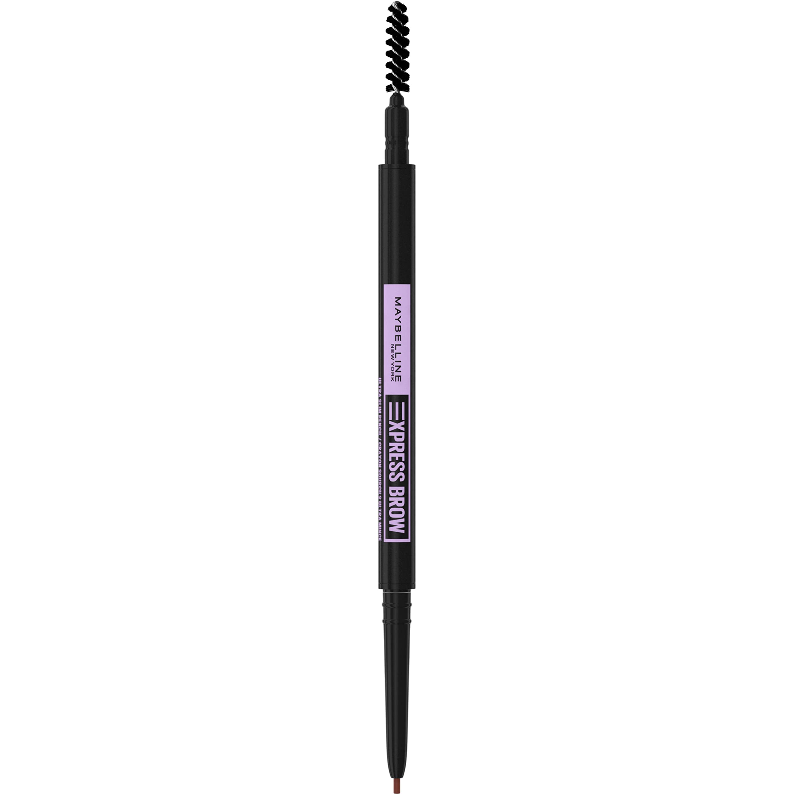 Maybelline Express Brow Ultra Slim Eyebrow Makeup, Brow Pencil with Precision Tip and Spoolie for Defined Eyebrows, Soft Brown, 1 Count