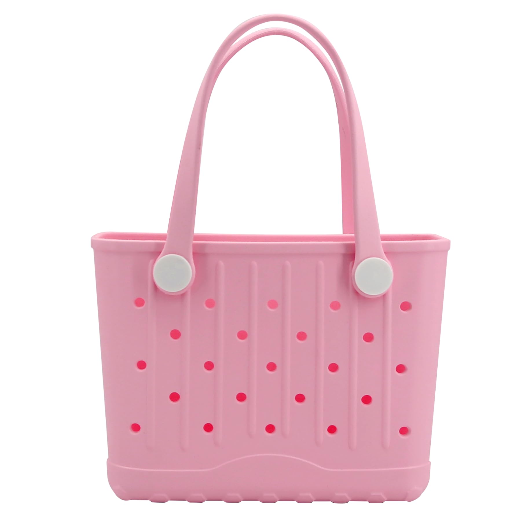 Rubber Tote Bag Small Beach Bag Waterproof Travel Bags Washable Tote Portable Open Handbag for Sports Beach Boat Outdoor