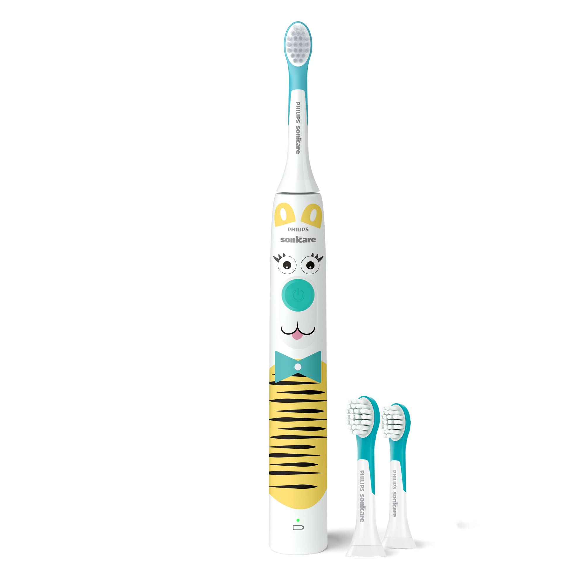 Philips Sonicare for Kids 3+ Bluetooth Connected Rechargeable Electric Power Toothbrush, Interactive for Better Brushing, Turquoise, HX6321/02