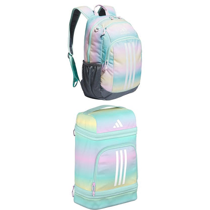 adidas Creator Laptop Backpack for Women and Men, Comfortable and Durable Small Athletic Bag, Camouflage Carbon/Black/Impact Orange, One Size