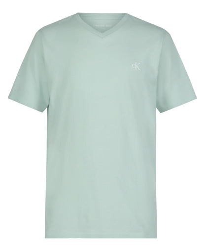 Calvin Klein Boys' Short Sleeve Solid V-Neck T-Shirt, Soft, Comfortable, Relaxed Fit