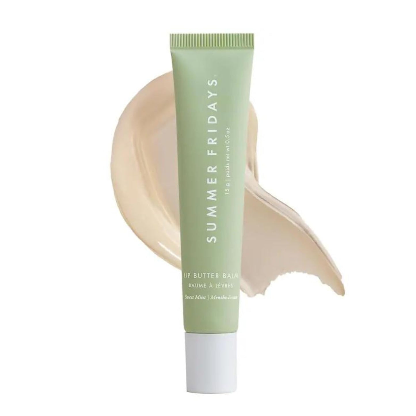 Summer Fridays Tinted Lip Butter Balm - Conditioning Vegan Lip Balm for Instant Moisture, Shine & Hydration - Sheer-Tinted, Soothing Skincare - Pink Sugar (.5 Oz)